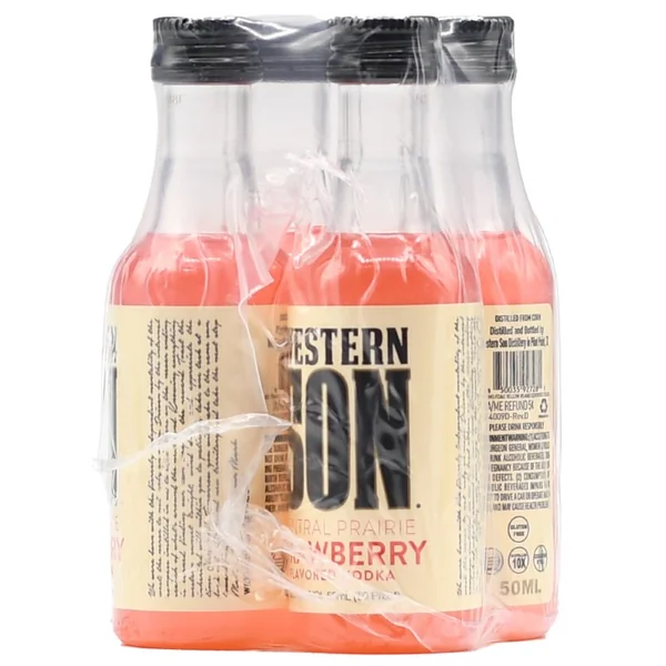 Western Son Strawberry Vodka 4pk 50ml Btl