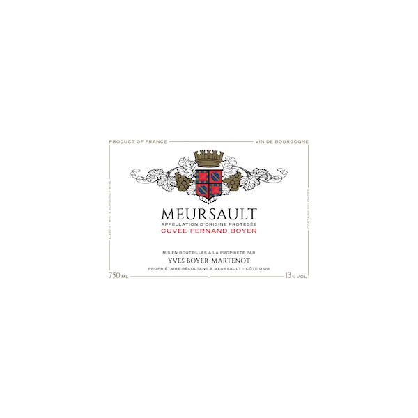 Yves Boyer-Martenot Meursault Cuvee Fernand Boyer 2022 750ml