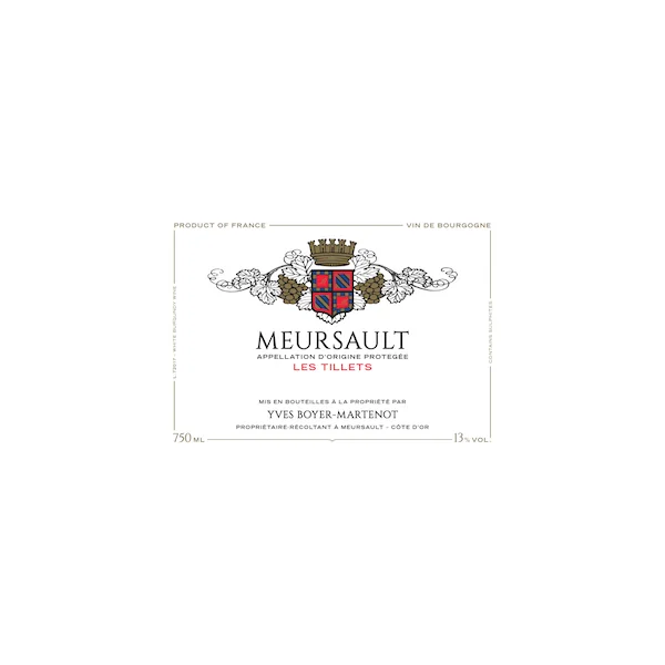 Yves Boyer-Martenot Meursault Les Tillets 2022 750ml