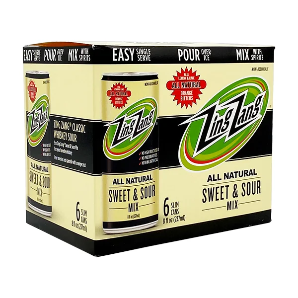 ZING ZANG SWEET & SOUR MIX 6PK 8OZ CANS